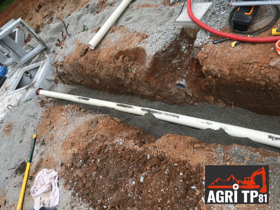Raccordements de tuyaux PVC à une fosse septique dans le Tarn 81 | AgriTP81.fr